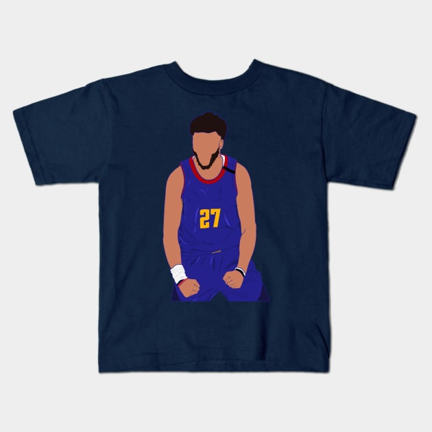 Jamal Murray Bubble Denver Huggets Kids T-Shirt by BuzzerBeater00